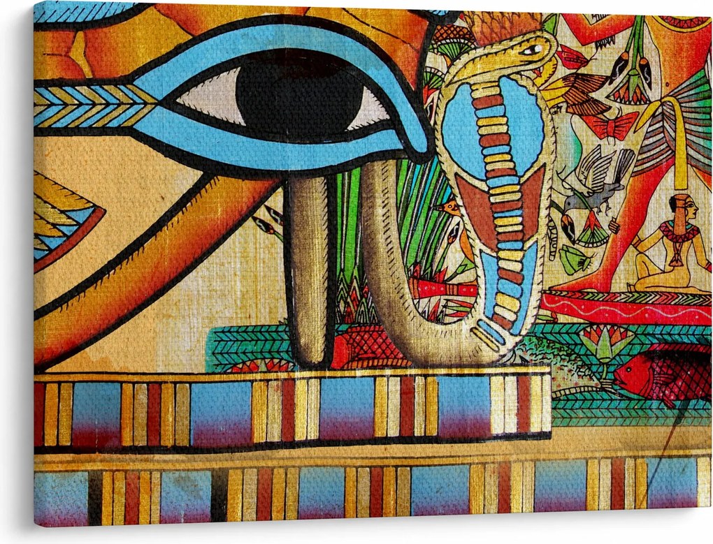 Egyiptomi motívumú kép (70x50 cm)