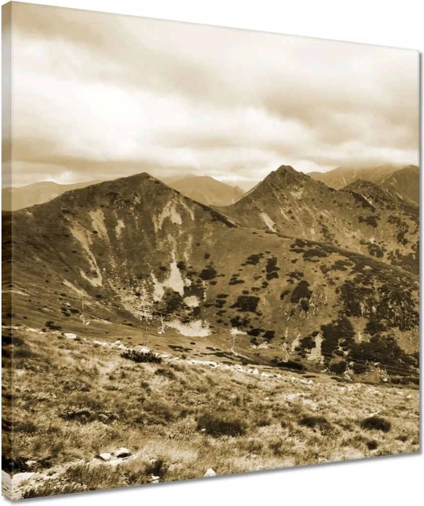 Vászonkép 40x40 Tátra Lengyel hegyek Kilátás