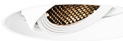 Modern beépíthető spotlámpa fehér GU10 AR70 kerek, szegély nélküli - Oneon Honey