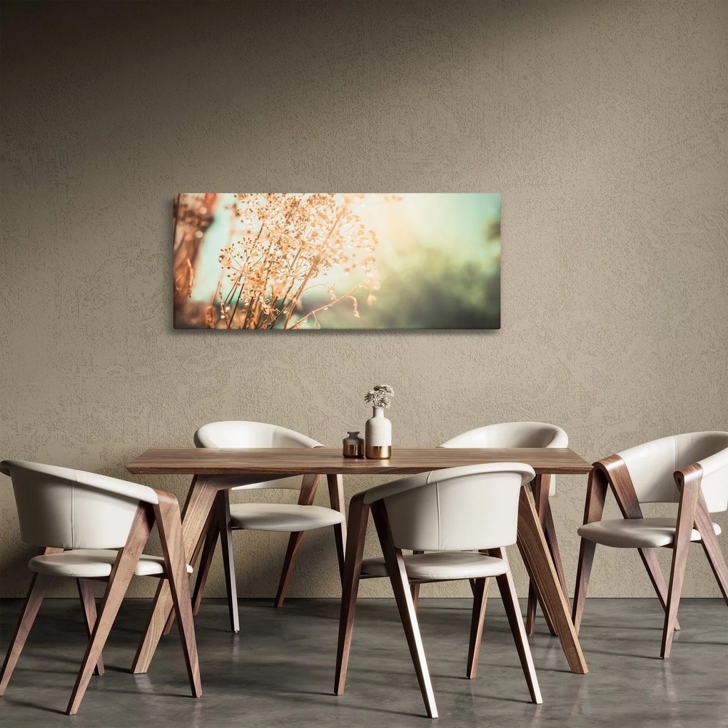 Kép - Növények eső után (120x50 cm)