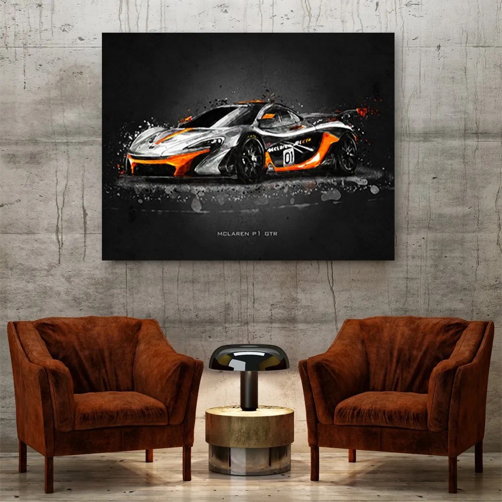 Gario Vászonkép Mclaren P1 GTR - Gab Fernando Méret: 100 x 70 cm