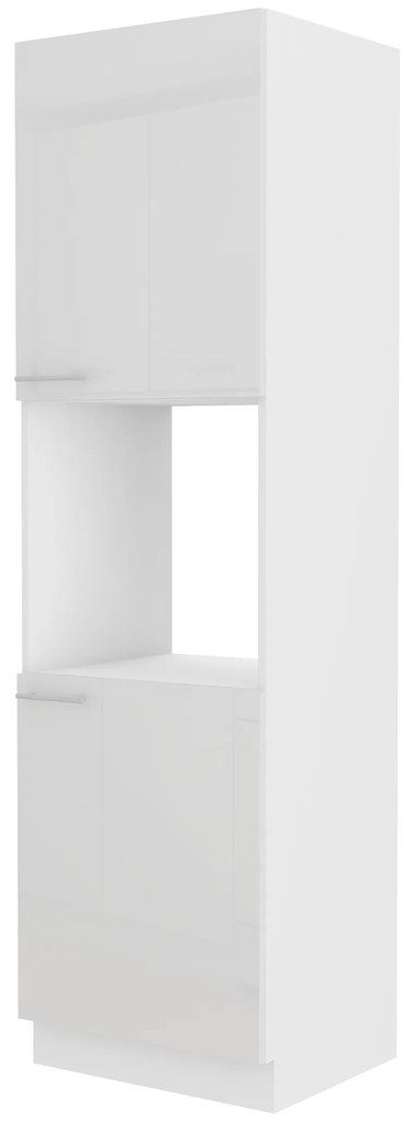 Élelmiszer szekrény a sütőhöz Lavera 60 DP 210 2F (fehér + fényes fehér). 1032357