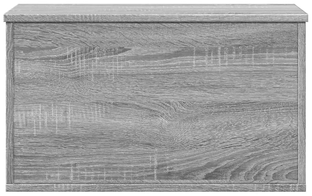 szürke sonoma színű szerelt fa tárolóláda 60 x 35 x 35 cm