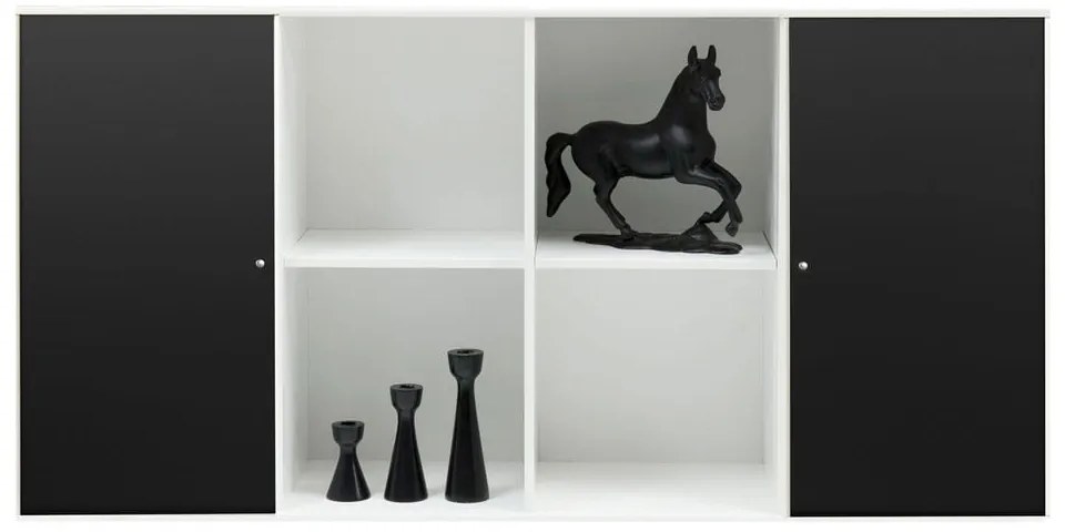 Fehér moduláris polcrendszer 136x69 cm Mistral Kubus - Hammel Furniture