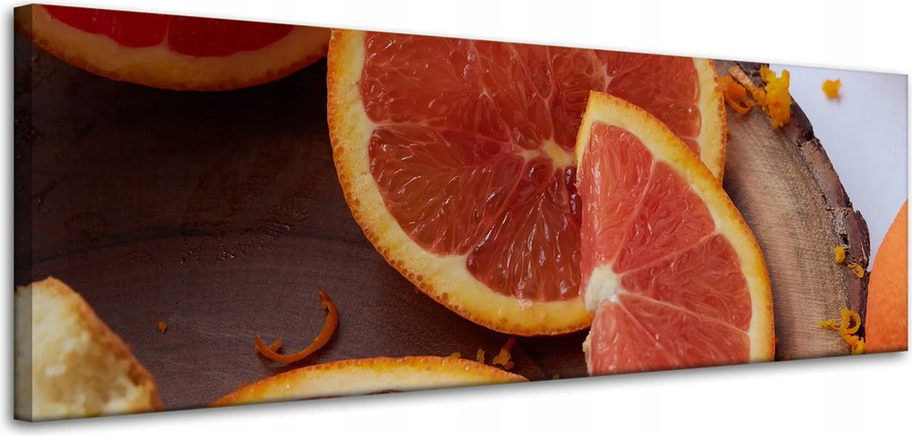 Vászonkép Konyha Piros narancs 120x40