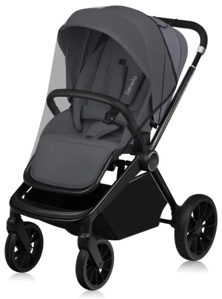 Lionelo - 3 az 1-ben kombinált babakocsi MIKA PLUS Grey Stone