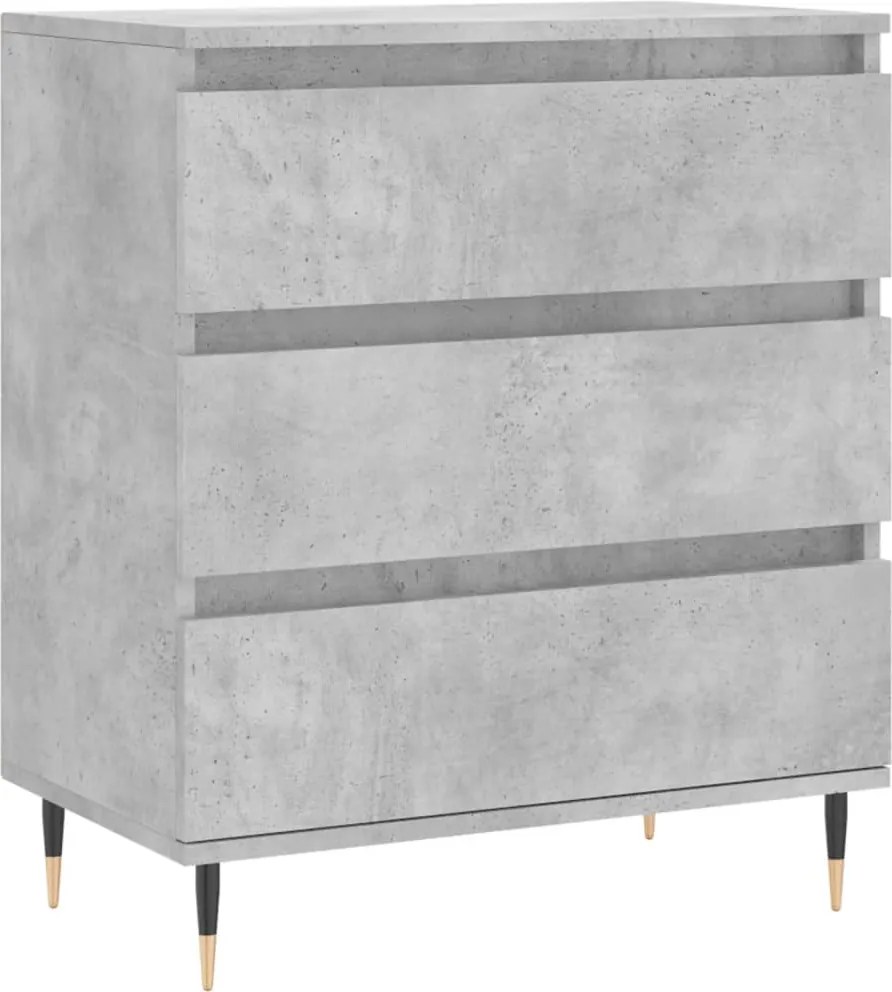 vidaXL betonszürke szerelt fa tálalószekrény 60 x 35 x 70 cm