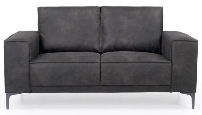 Antracitszürke bőrutánzat kanapé 164 cm Copenhagen – Scandic