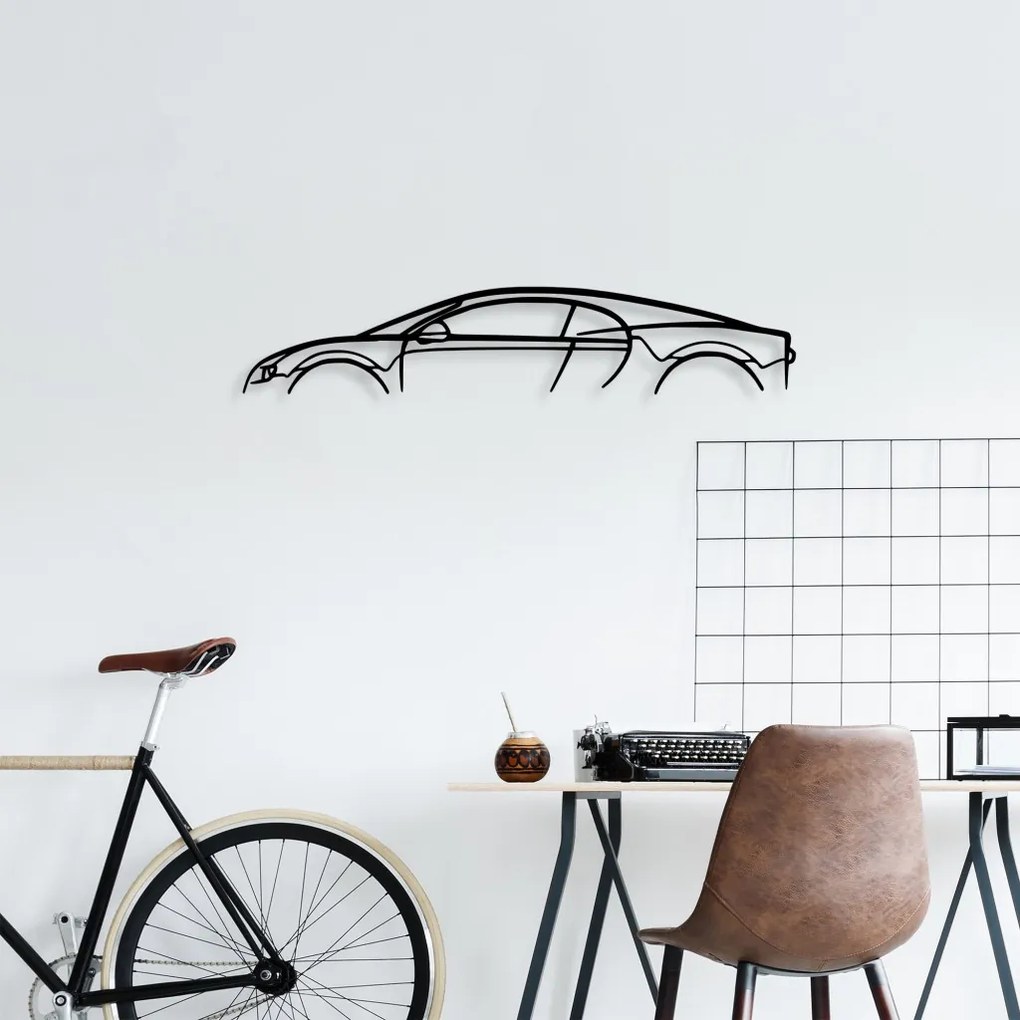 Bugatti fém fali dekoráció, 70×13 cm