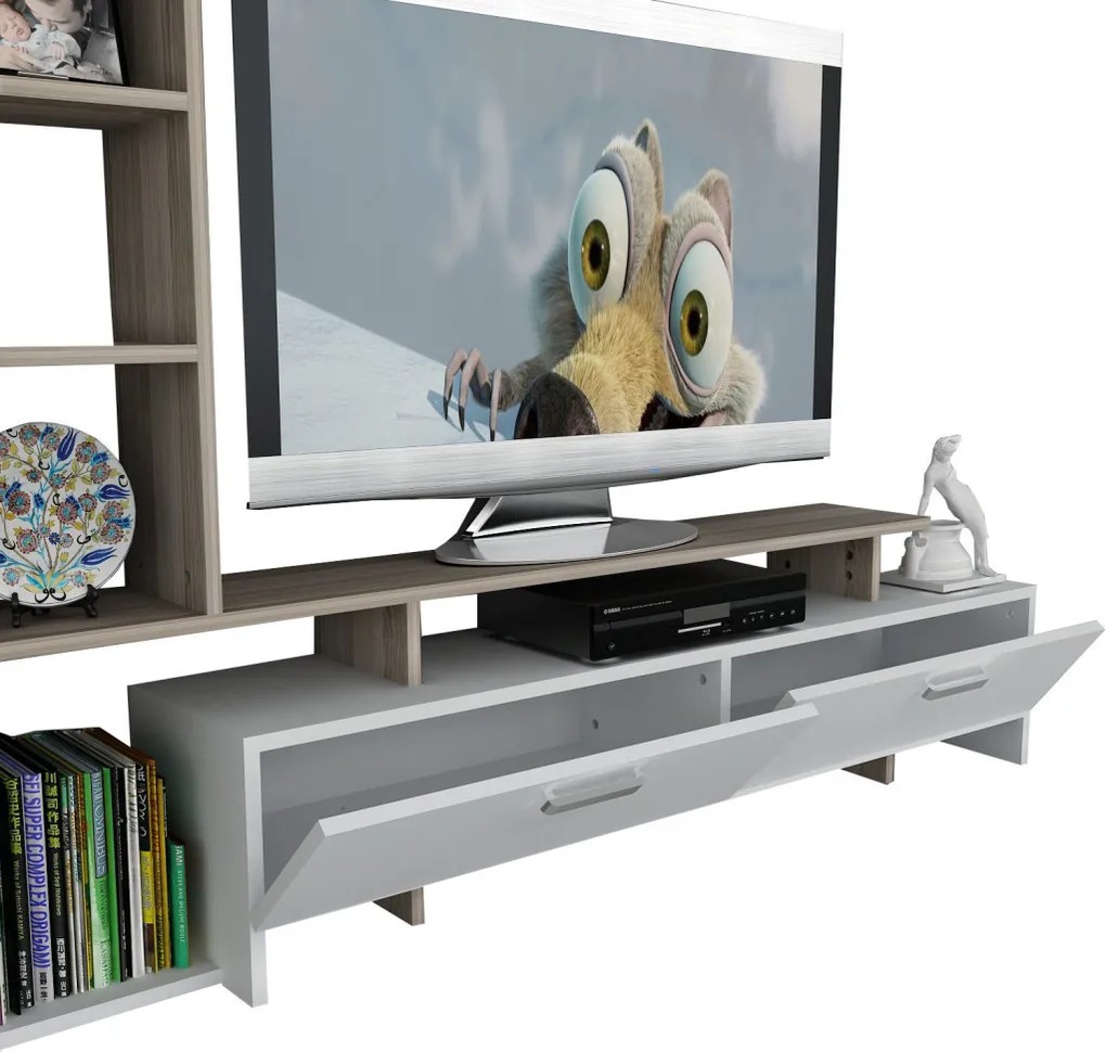 TV-állvány, fehér, 120 cm – TR731WAT3038