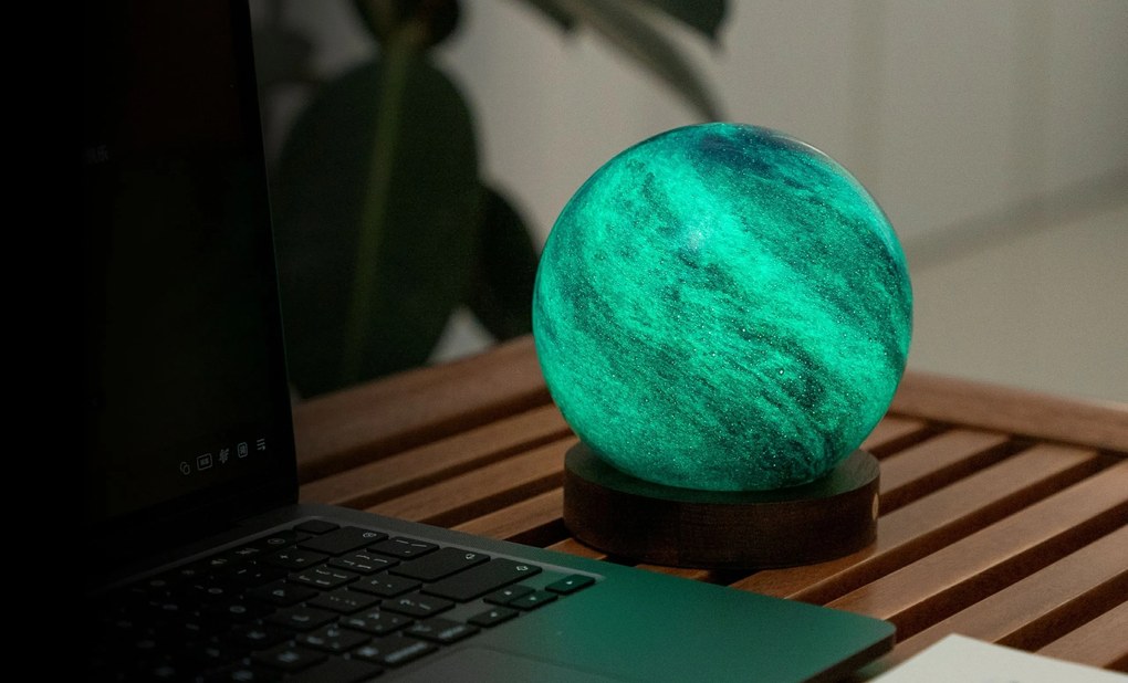 AstraGlass RGB lámpa, több változatban - Gingko variáns: Galaxy Breeze - kicsi
