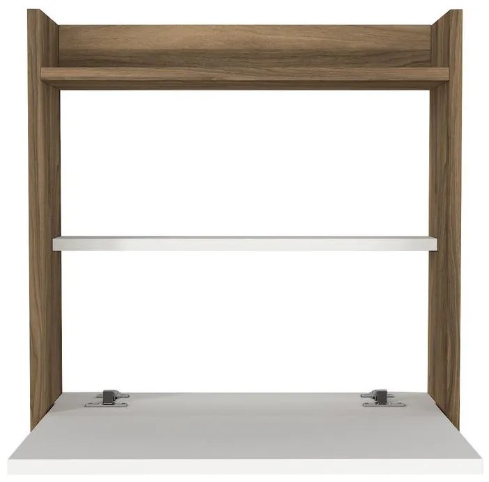 Íróasztal Laptop - White, Walnut