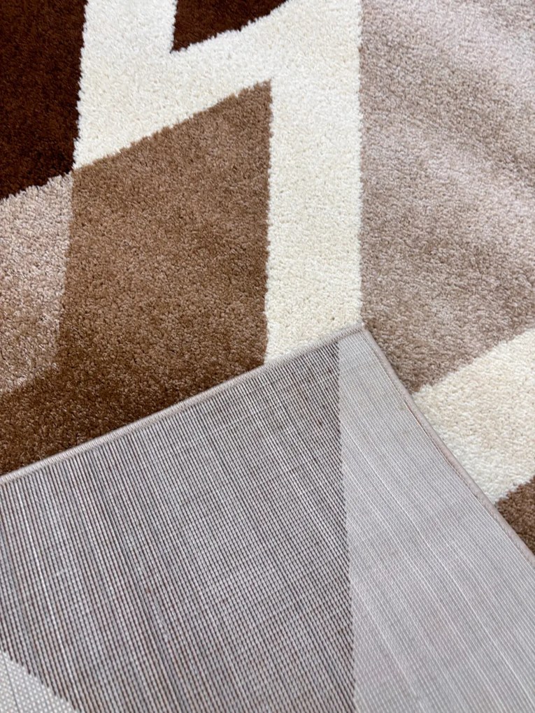 Nora 6927 barna modern szőnyeg 160x230 cm