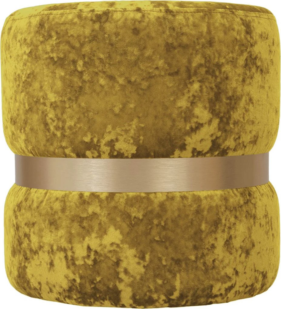 Ring puff - arany gyűrű - E51 - sárga bársony R