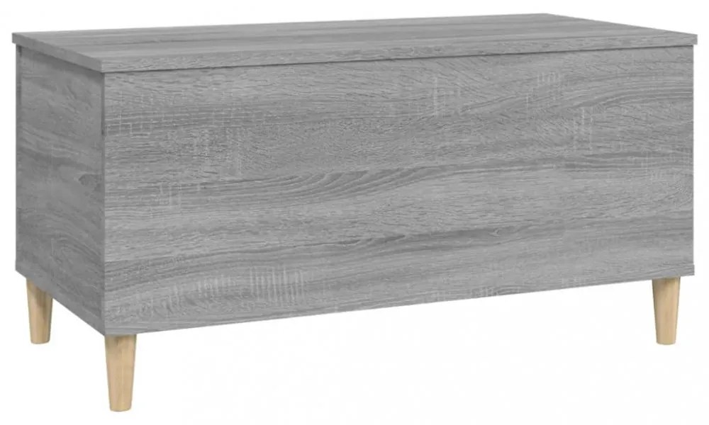 szürke sonoma színű szerelt fa dohányzóasztal 90x44,5x45 cm