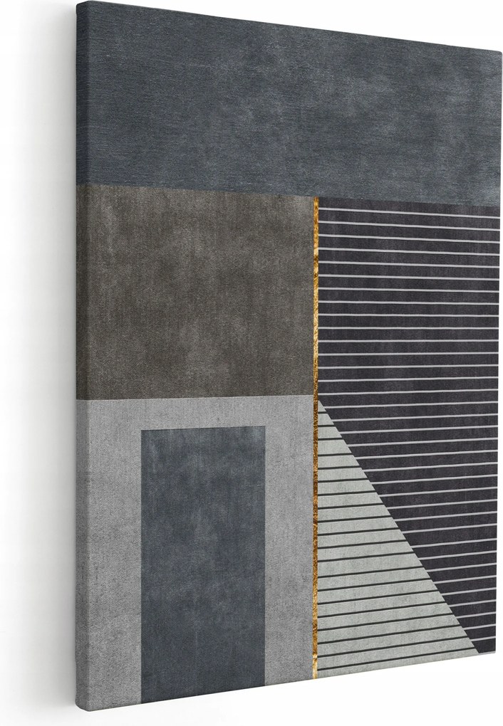 Geometriai Szürke Képek Nappaliba Kép 50x70 cm Absztrakció *sokféle minta