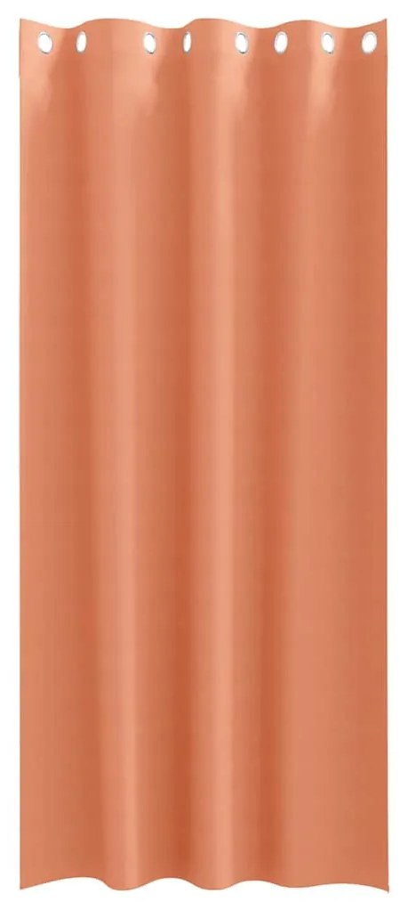 Függönyök függönyökkel 2 pcs Terrakotta 245x140cm Poliészter