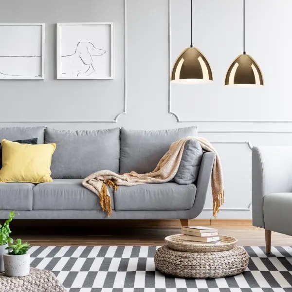 Csillár zsinóron MIA 2xE27/60W/230V