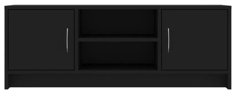 fekete szerelt fa TV-szekrény 102x30x37,5 cm