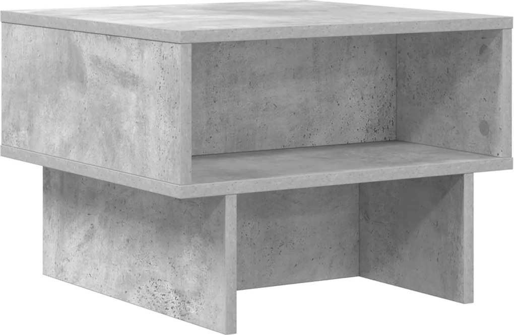 vidaXL Dohányzóasztal Beton Szürke 48 x 46 x 35 cm Faanyag