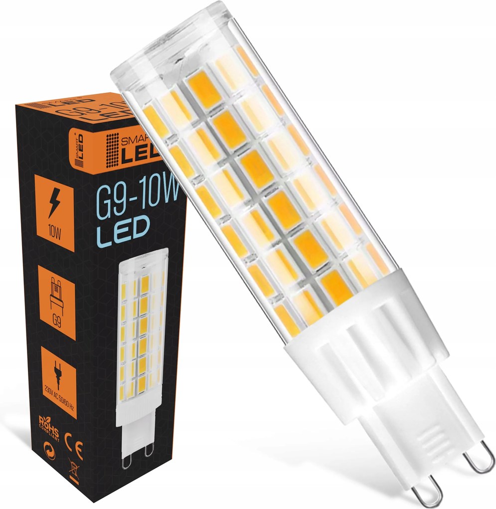 Led izzó G9 10W 80W 950lm Fehér Semleges 4000K Energiatakarékos Erős