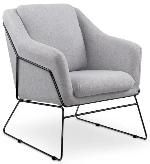 Világosszürke relaxáló fotel HAMAR 2
