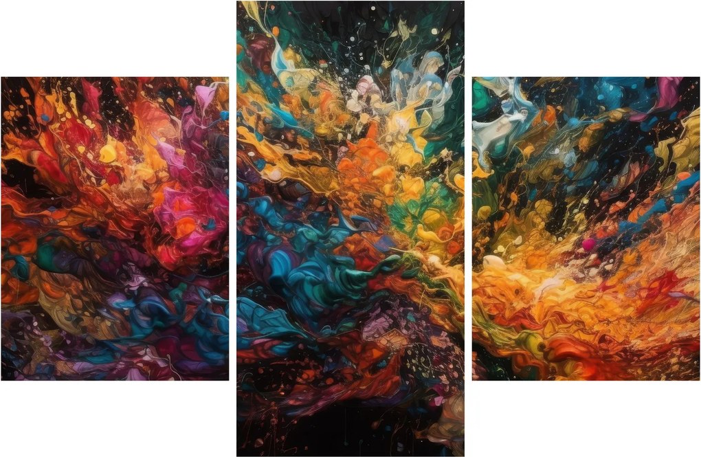 Kép - Színes absztrakció II. (90x60 cm)