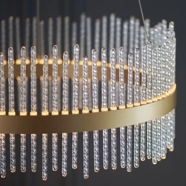 Endon 107671 - LED dimmelhető csillár zsinóron ADRIEL LED/41W/230V 3000K arany/átlátszó