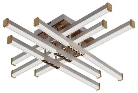 LED Dimmelhető felületre szerelhető csillár LED/90W/230V 3000-6500K + távirányítás