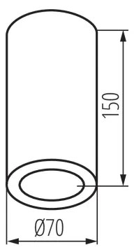 Kanlux 36641 - Fürdőszobai spotlámpa AQILO 1xE14/10W/230V IP65 fehér