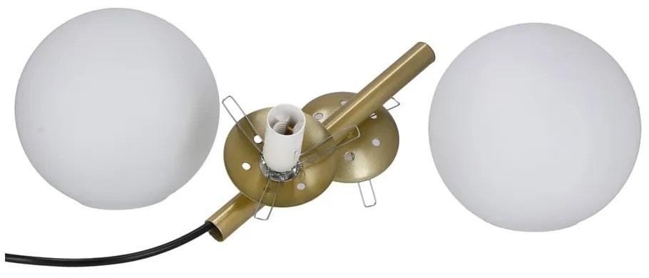 Aranyszínű függőlámpa üveg búrával 32.5x15 cm Duo – Candellux Lighting
