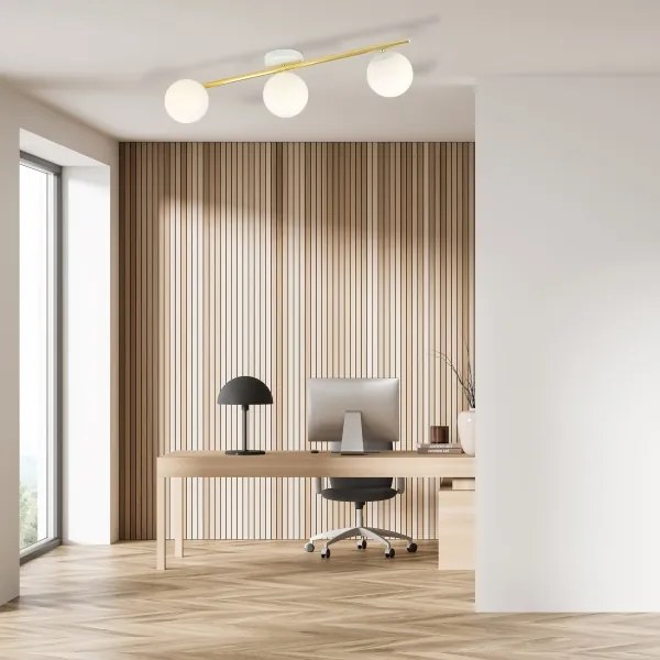 Mennyezeti lámpa SPLENDI 3xE14/10W/230V fehér/arany