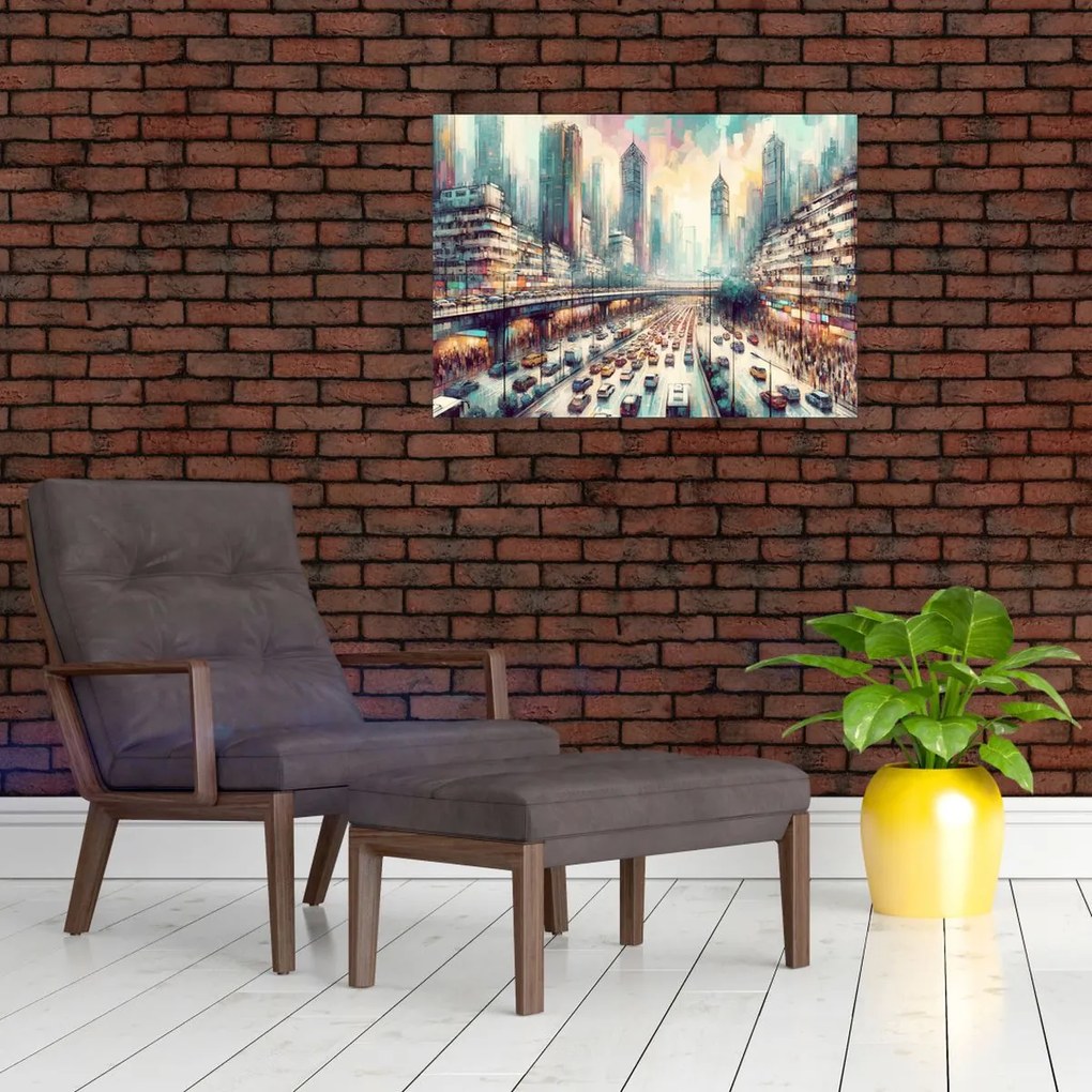 Kép - Városi élet (70x50 cm)