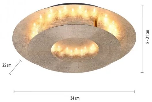 Paul Neuhaus 9011-12 - LED Mennyezeti lámpa NEVIS LED/6W/230V arany