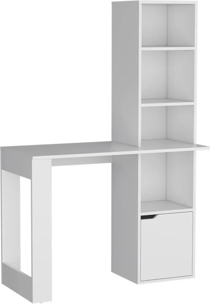 Polcos íróasztal tárolóval 98,5x45x148cm barna FUR1234-3