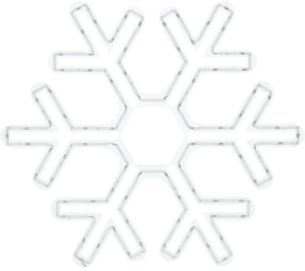 RGB Colouring snowflake karácsonyi LED dekoráció 90 LED, 50 x 43 cm