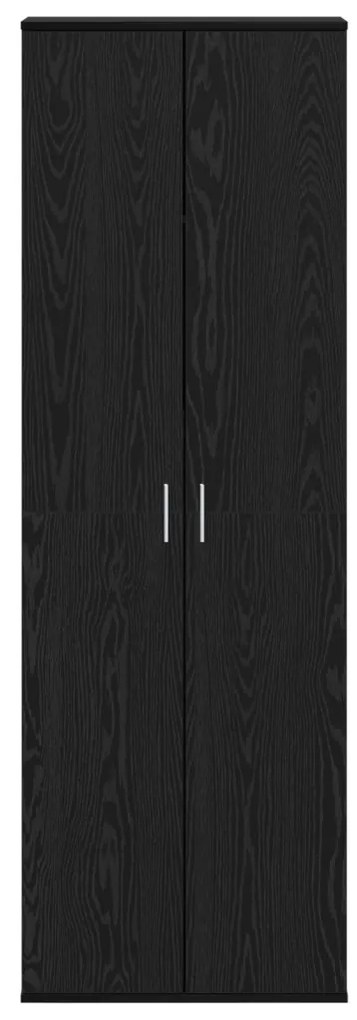 Fekete tölgy magas szekrény 60x35x180 cm Mérnöki fa