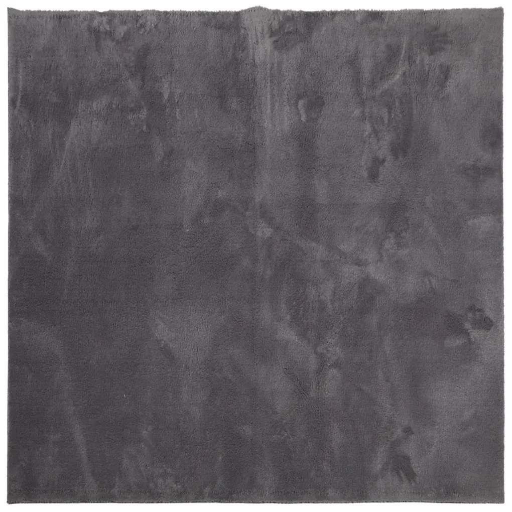HUARTE antracit rövid szálú puha és mosható szőnyeg 240x240 cm