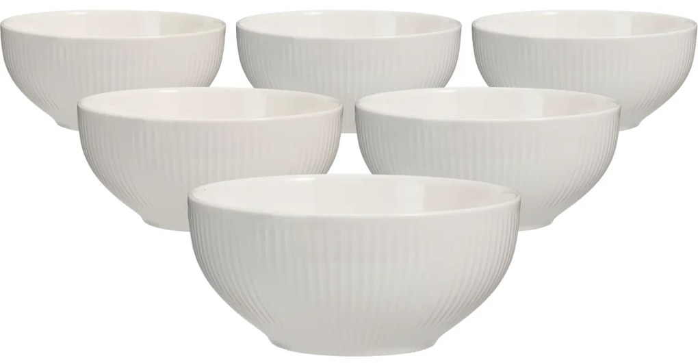 6 darab porcelán tálka szett Linie 15 cm