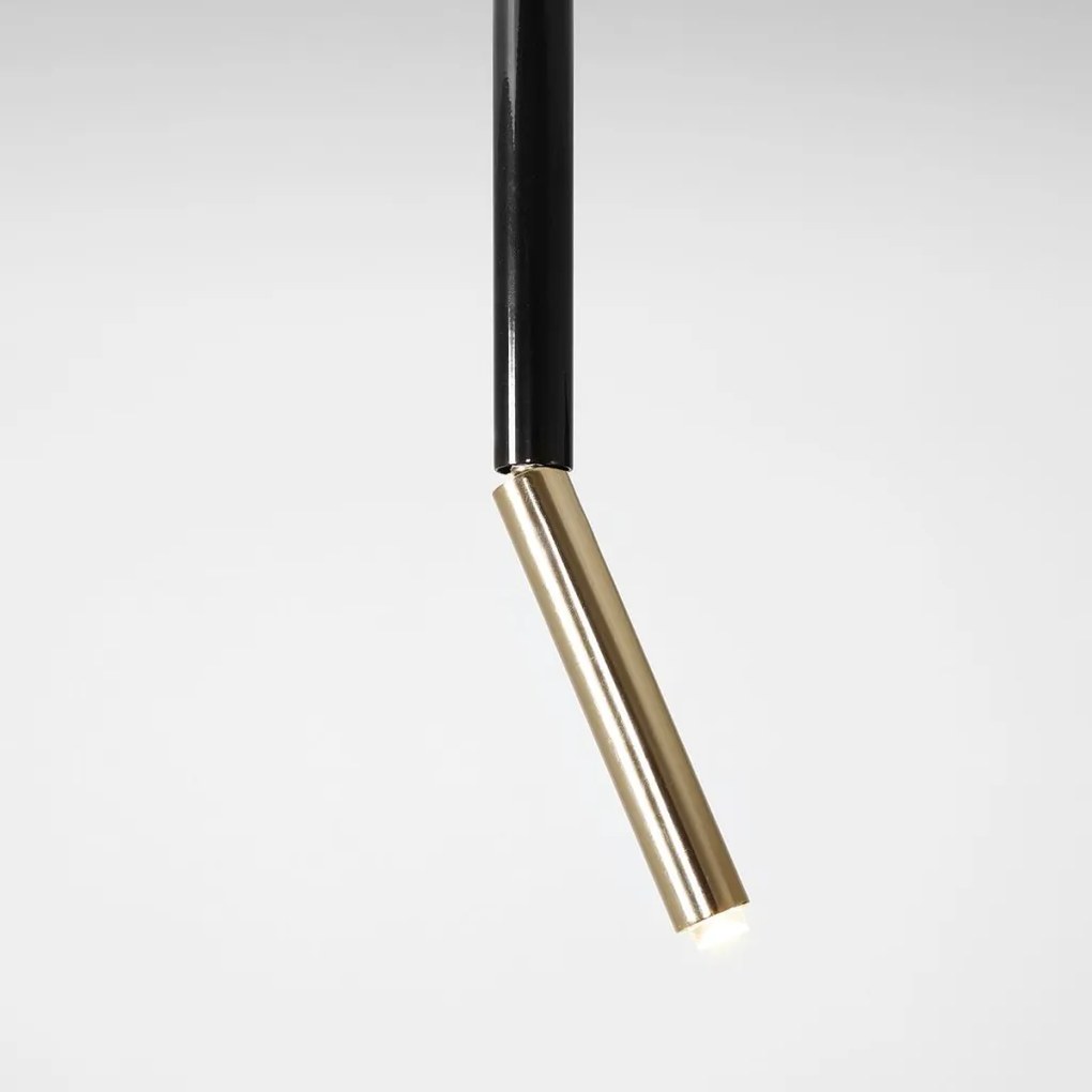 ALDEX 1067PL_G1_M STICK Hengeres Mennyezeti Lámpa Fekete, Arany G9 IP20