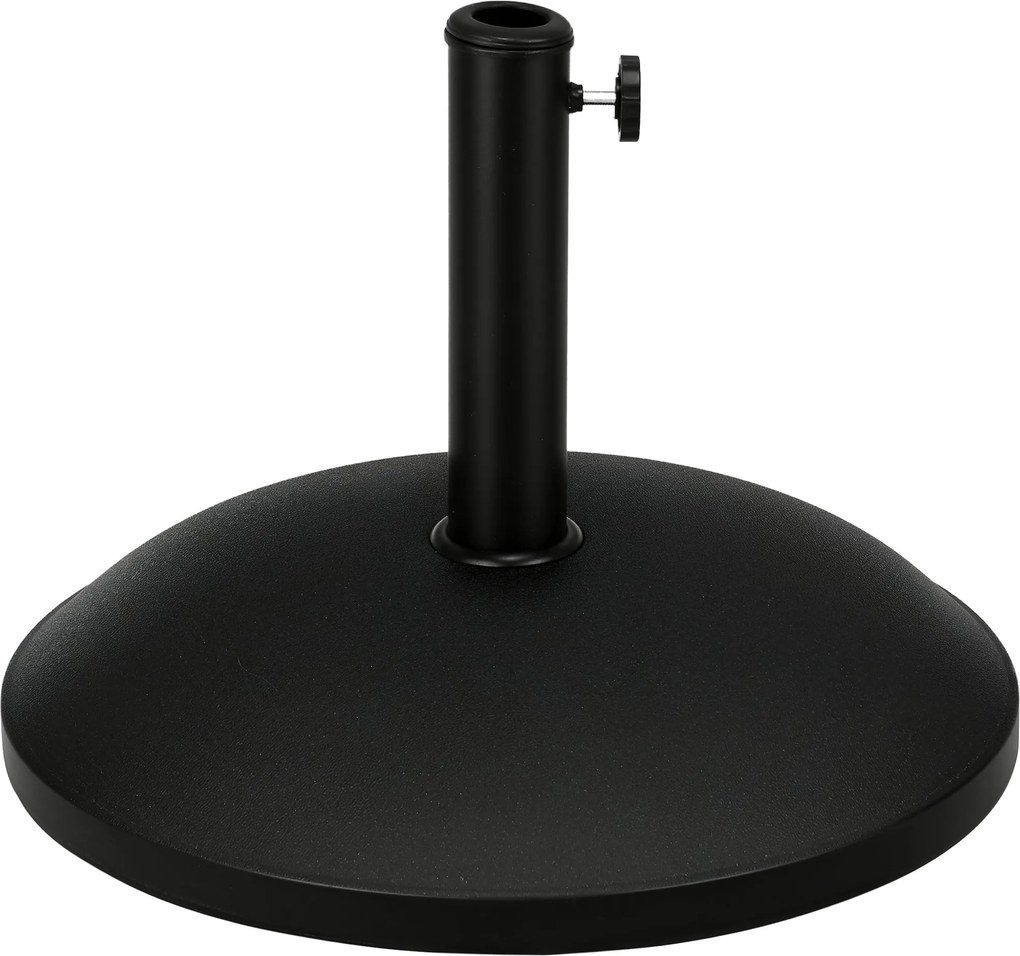 Outsunny rozsdamentes acél napernyő tartó, félkör alakú napernyő tartó, napernyő súly Ø3.8-Ø4.8 cm átmérőjű napernyőkhöz, erkélyre, teraszra, kertbe |