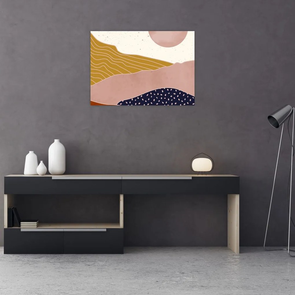 Kép - Napkelte (üvegen) (70x50 cm)