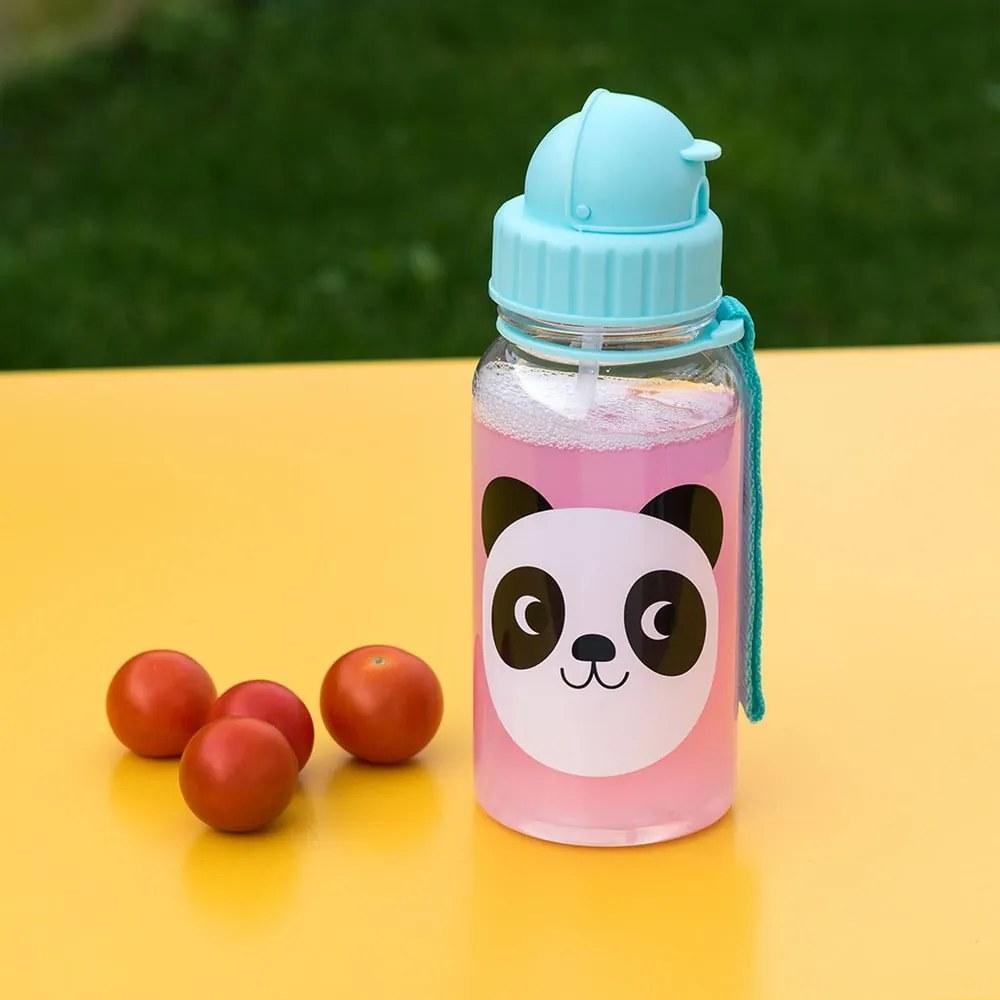 Világoskék tritán gyerek ivópalack 500 ml Miko the Panda – Rex London