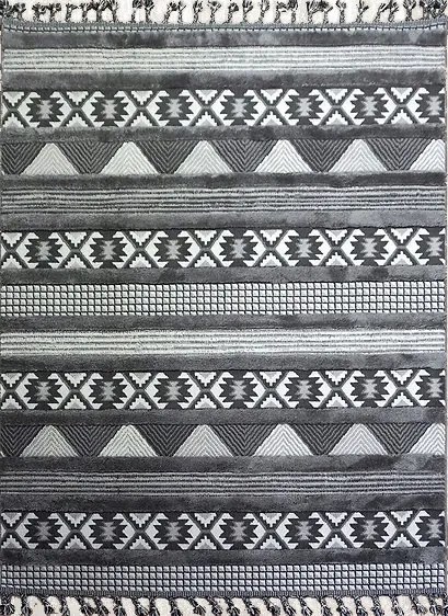 Boho Szőnyeg 160x220 Hálószoba Nappaliba Szürke Loft