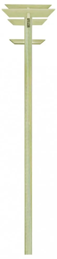 kerti pergola impregnált fenyőfalécekből 180 x 210 x 40 cm