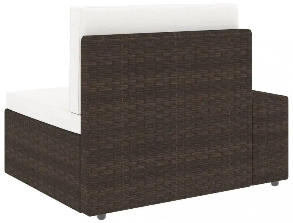 vidaXL 9 részes barna polyrattan kerti ülőgarnitúra