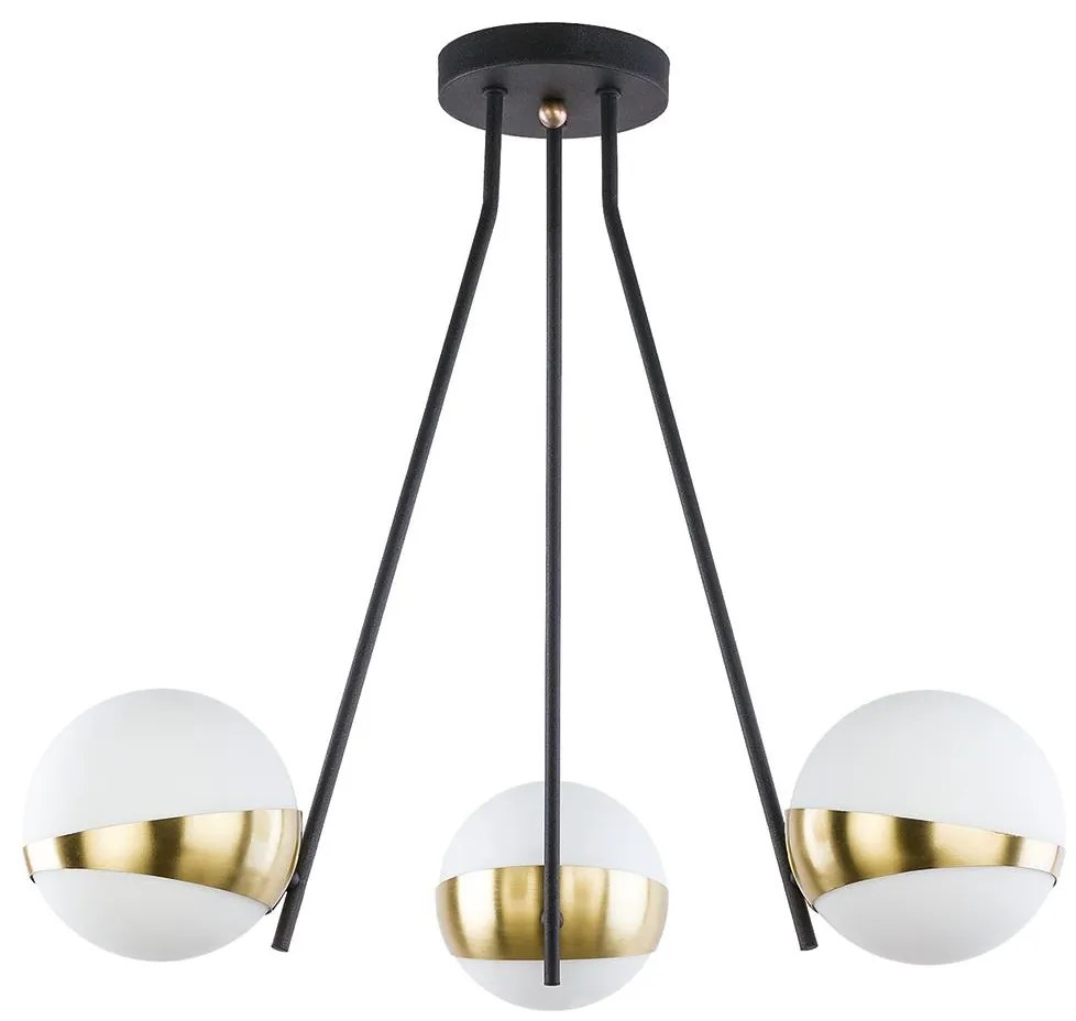 Jupiter 1709 - Csillár rúdon ELFA 3xE14/40W/230V bronz