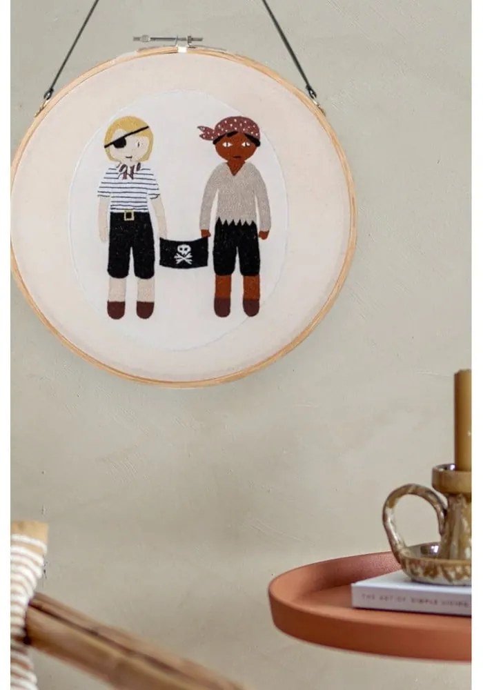 Mini Jef fali dekoráció hímzéssel - Bloomingville