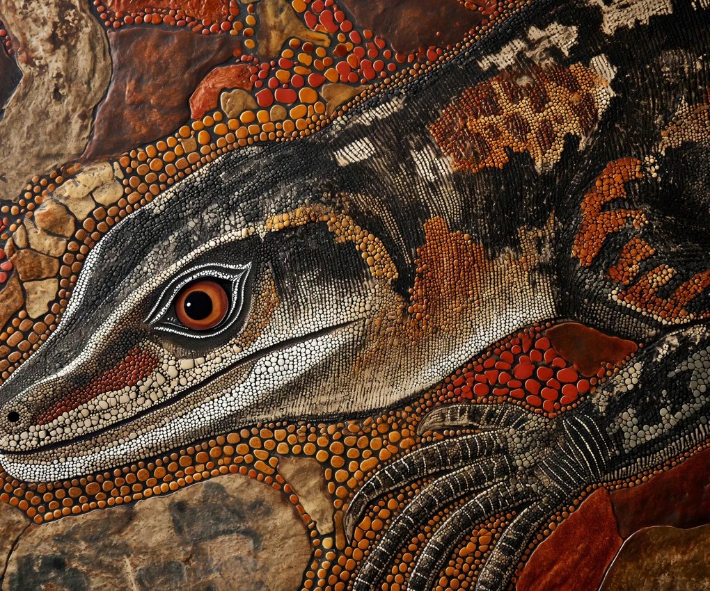 Poszter 60x50cm Gyíkszem