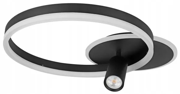 LED mennyezeti lámpatest LED/38W/230V + 1xGU10/30W fekete
